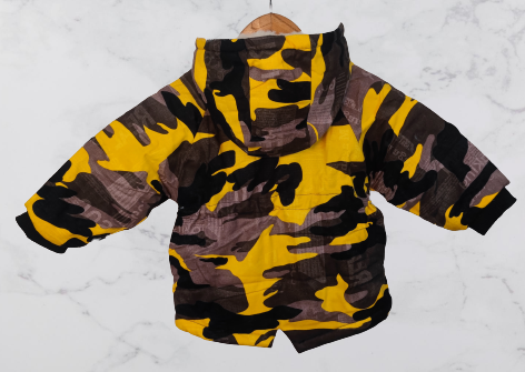 Boys Camouflage Hooded Jacket