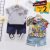 Kids Cartoon Printed T-shirt and Polo T-shirt With Shorts